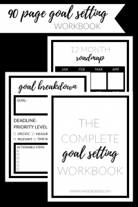 90 Page Free Goal Setting Workbook Printable
