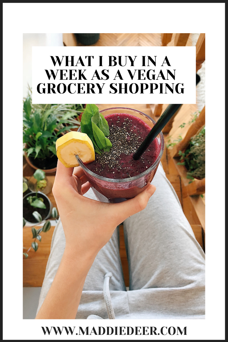 What I buy in a week grocery shopping as a vegan