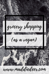 how to grocery shop as a vegan