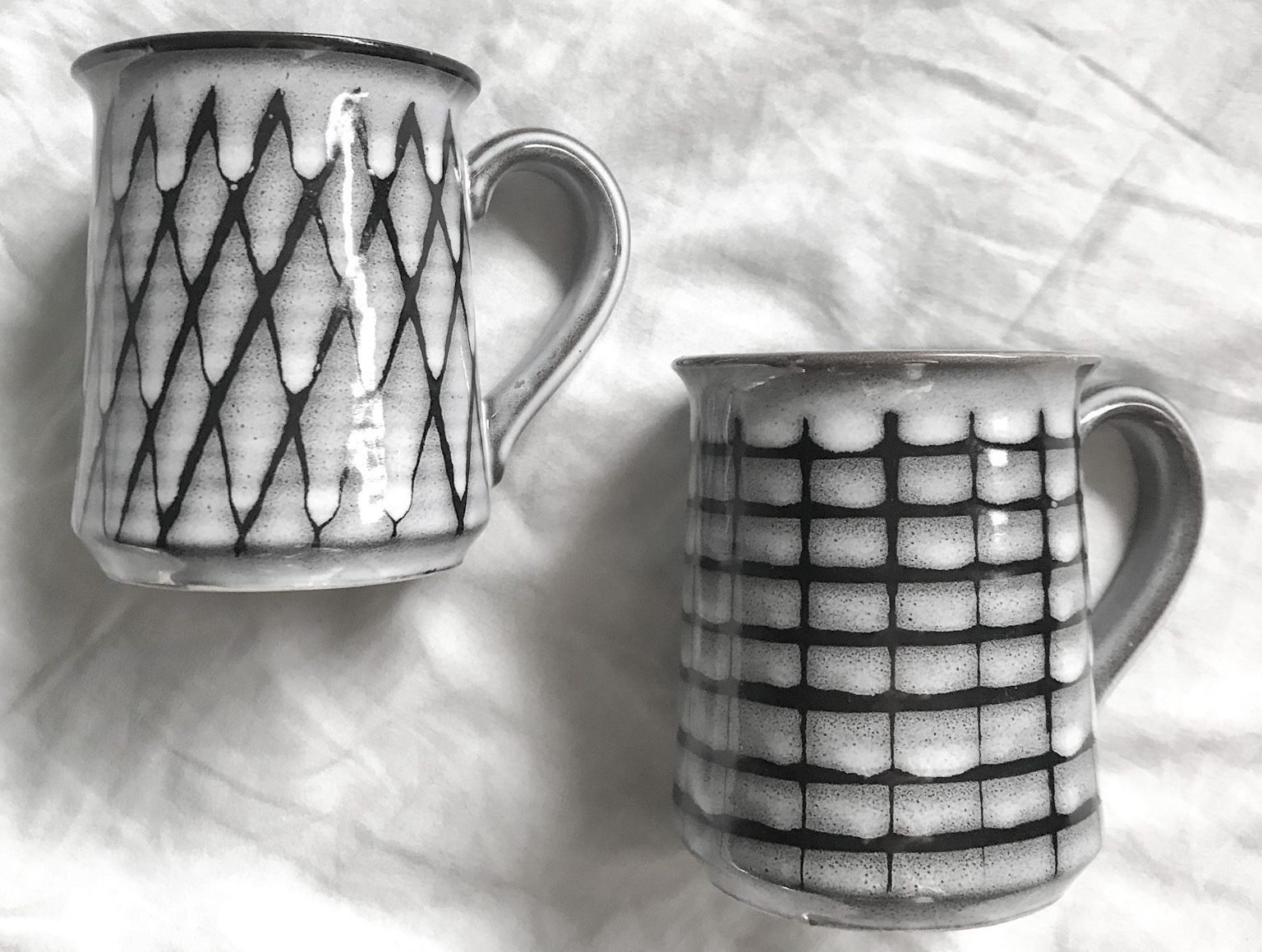 Mid Century Ceramic Mugs Vintage