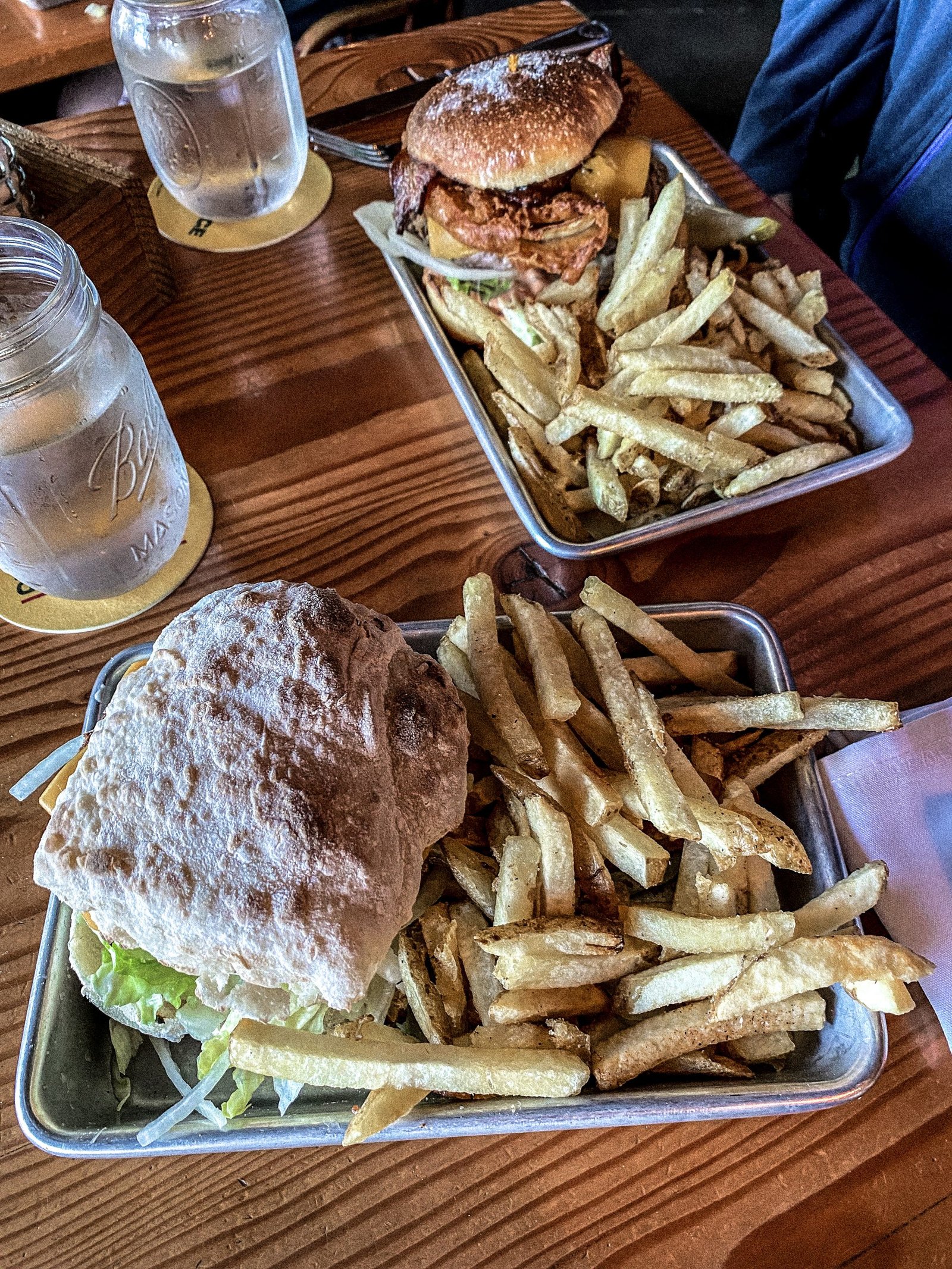 Fort George Brewery Burgers in Astoria, Oregon